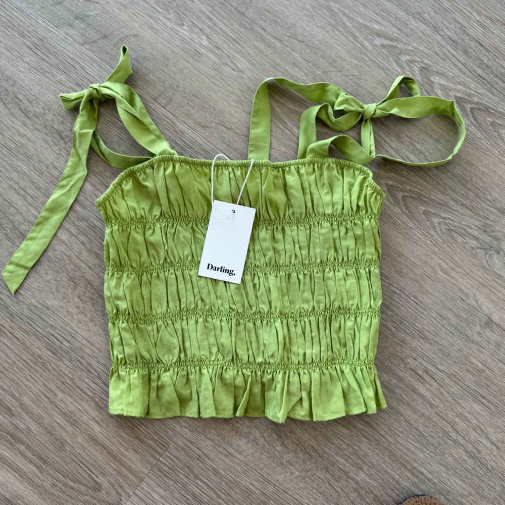 Darling tie tank top